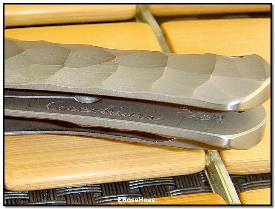  Cucchiara Dorado Flipper Framelock -- Chipped Titanium