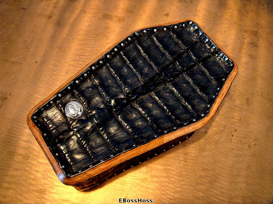 Greg Everett Hand-made Black Gator "Coffin" Box