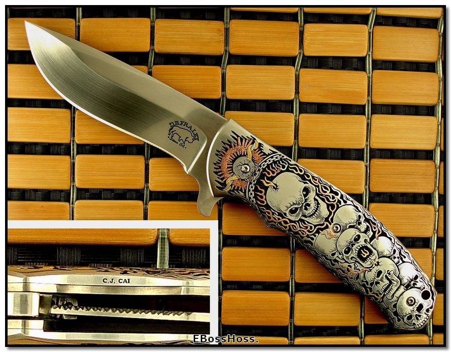 D.B. Fraley 5-in. Bladed Deluxe Torrent engraved by CJ Cai