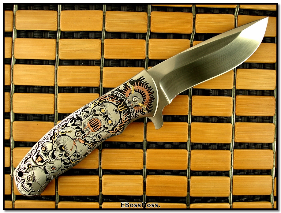 D.B. Fraley 5-in. Bladed Deluxe Torrent engraved by CJ Cai