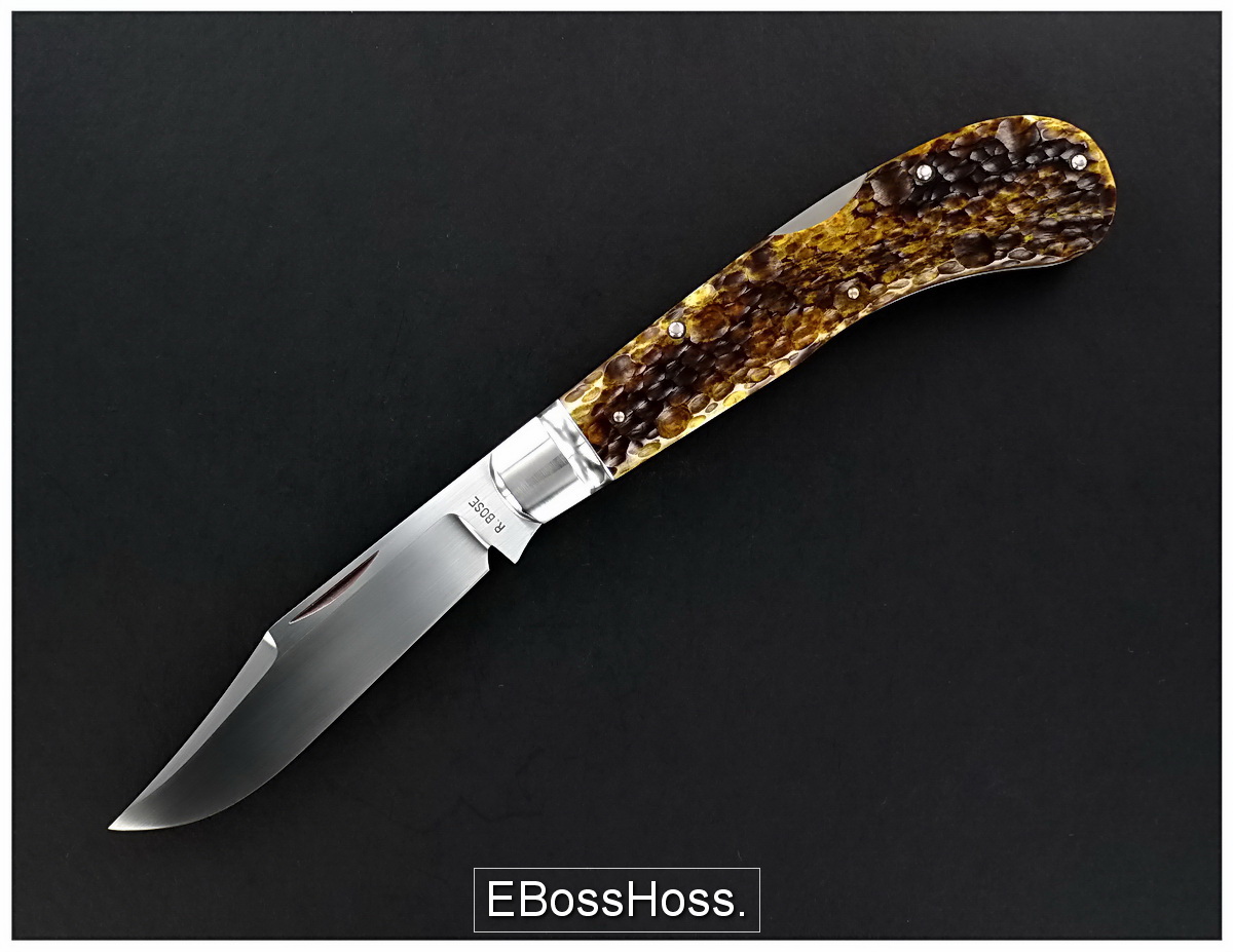 Reese Bose Custom Single-Blade Lockback Saddlehorn