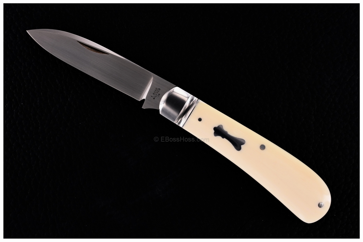 Tony Bose Custom Zulu Spear Slip Joint with Natural Handles