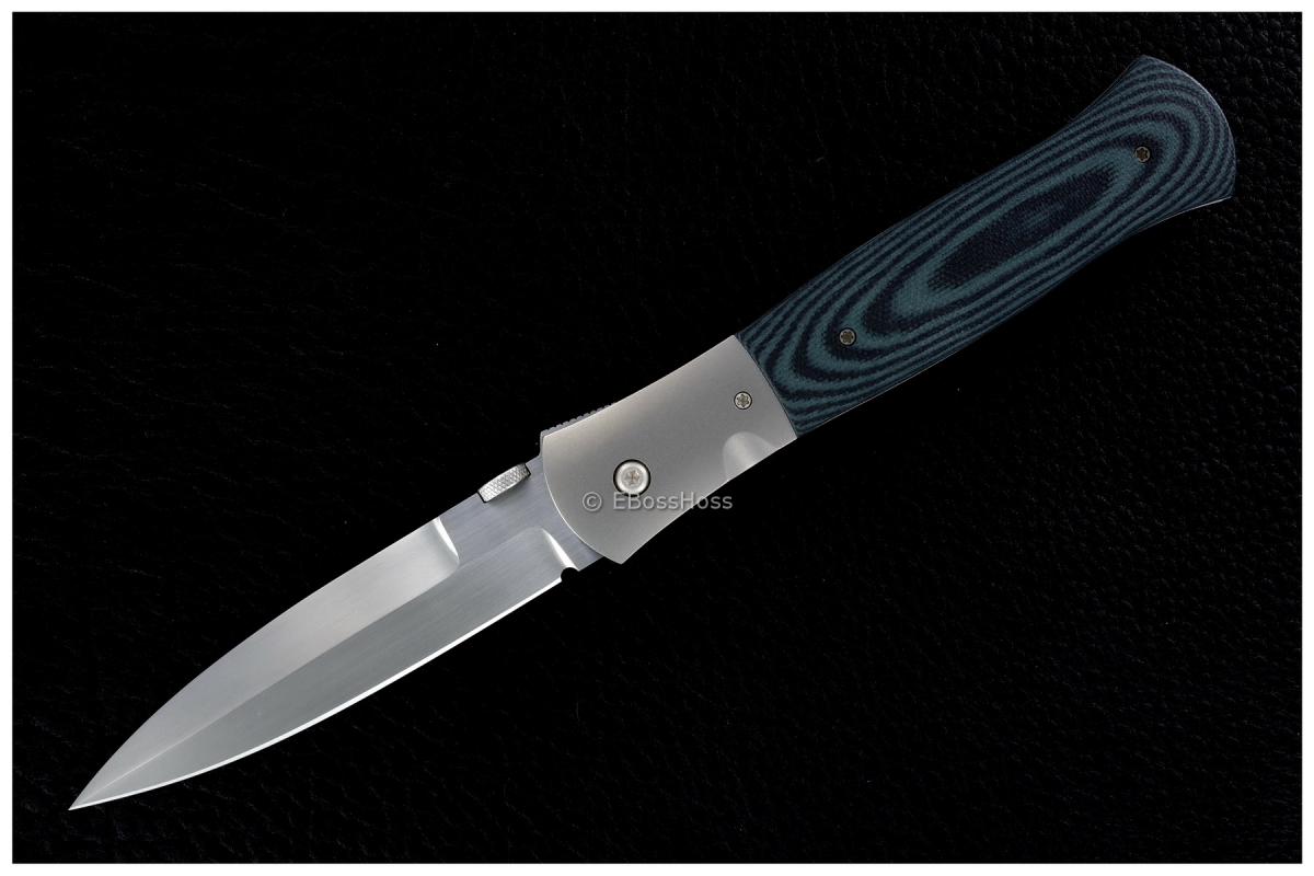 John W.  Smith Custom Bolstered Large Folding Dagger Flicker