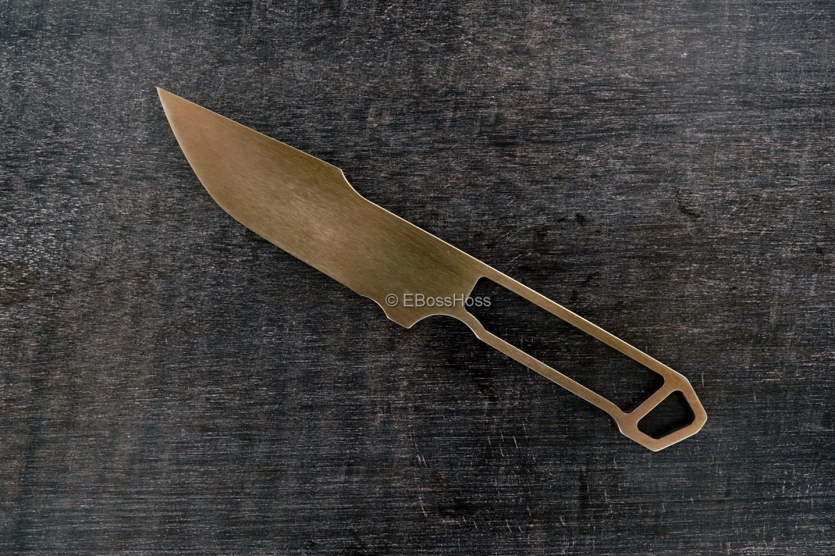 Jeremy Horton SS XL Chisel-ground Fixed Blade with Poon and Bloodgroove