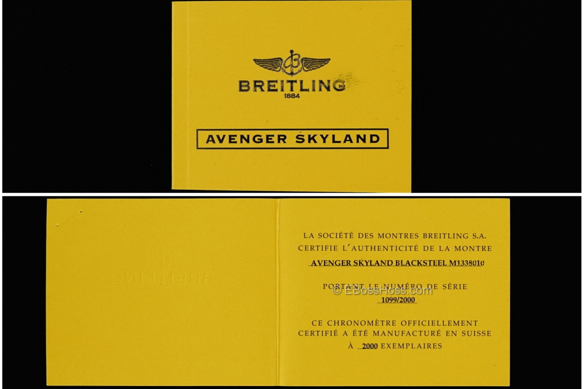  Breitling Avenger Skyland Blacksteel - M13380