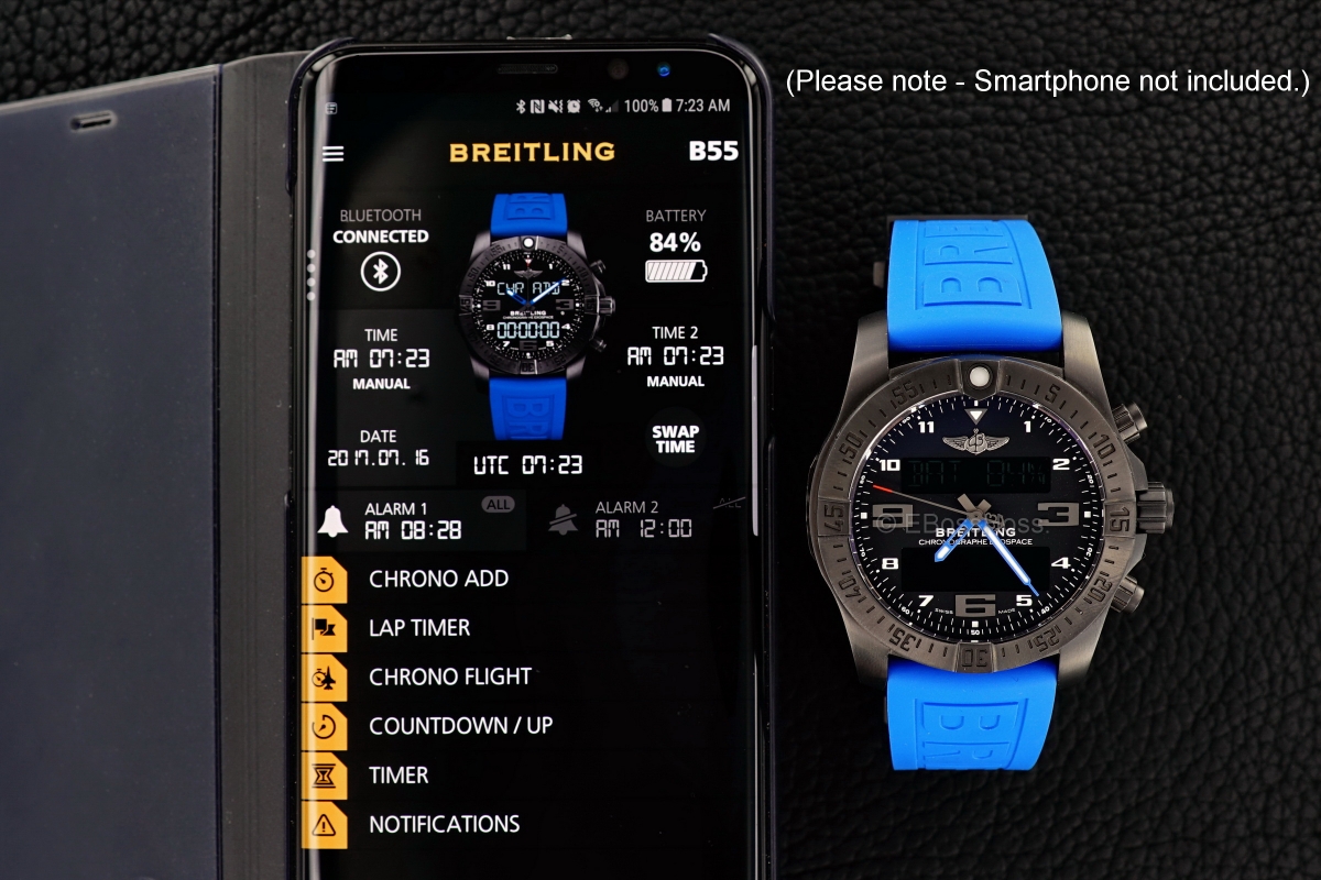 Breitling Exospace B55 Connected with addl. New OEM Strap