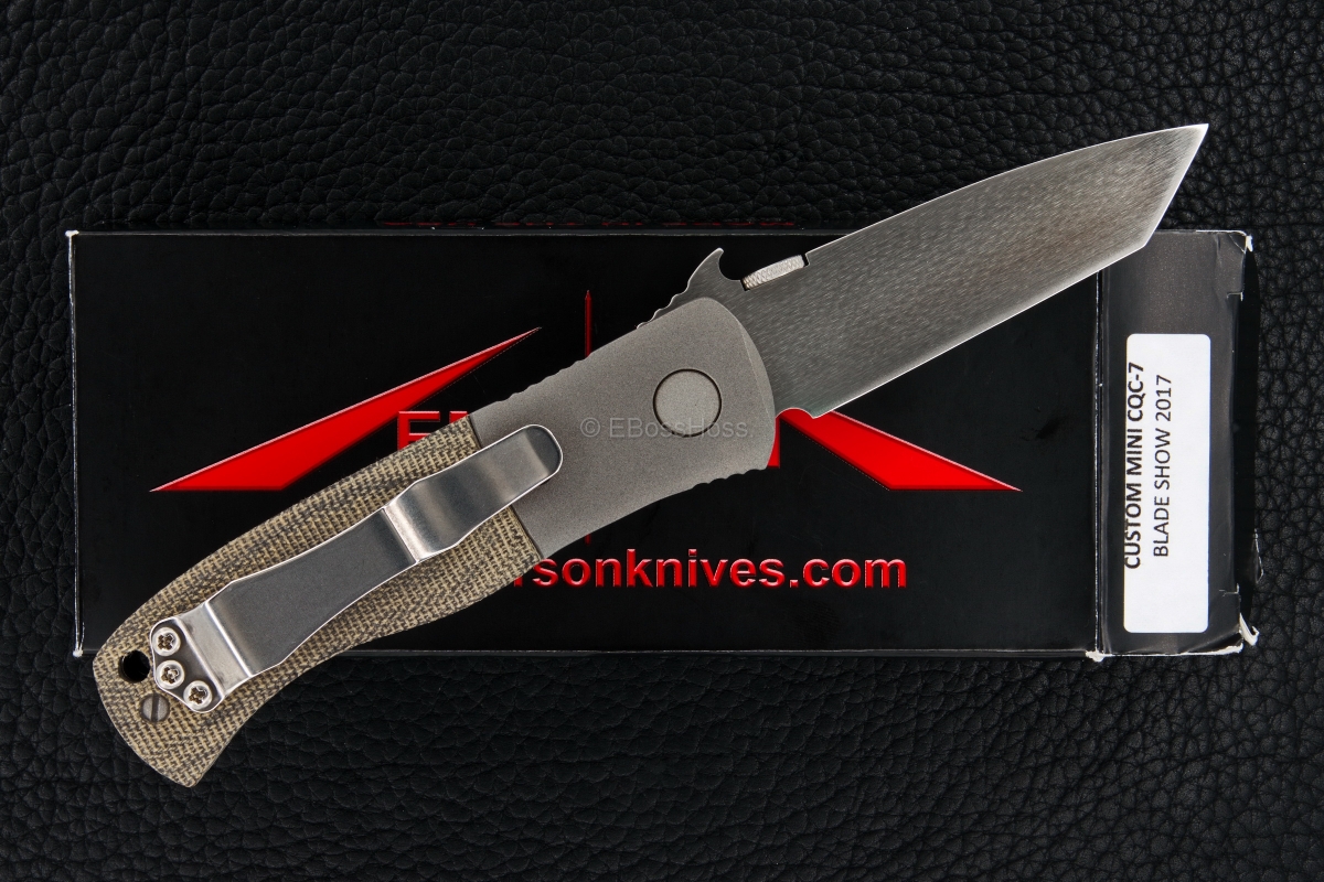 Ernie Emerson Custom Mini CQC-7 Wave | EBossHoss Knives