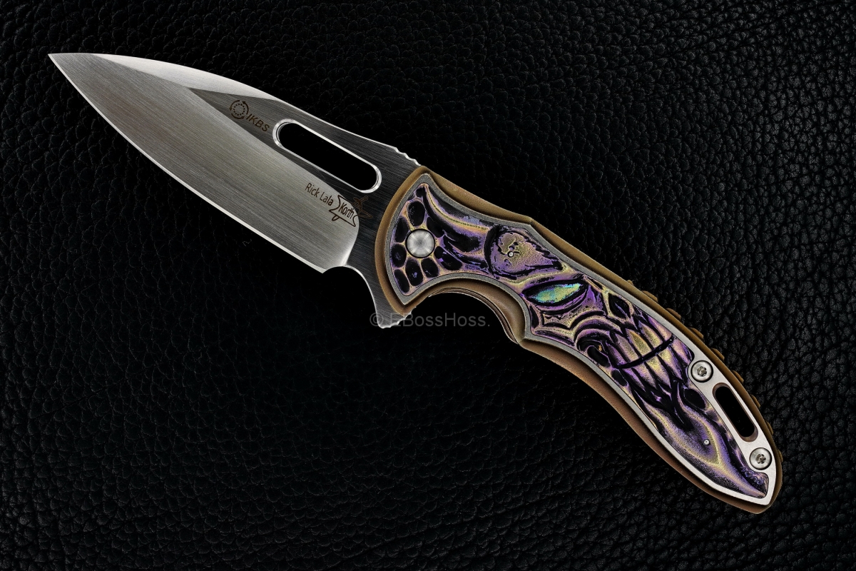 Rick Lala (Korth) Custom Carved Sentry Flipper - Carved by Rudy Lala