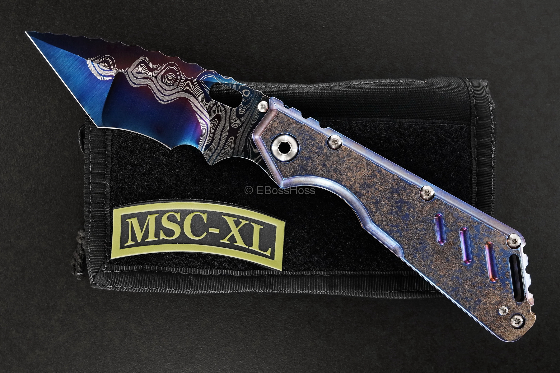 Mick Strider Custom (MSC) Cobalt-Damascus XL - Nightmare Tanto