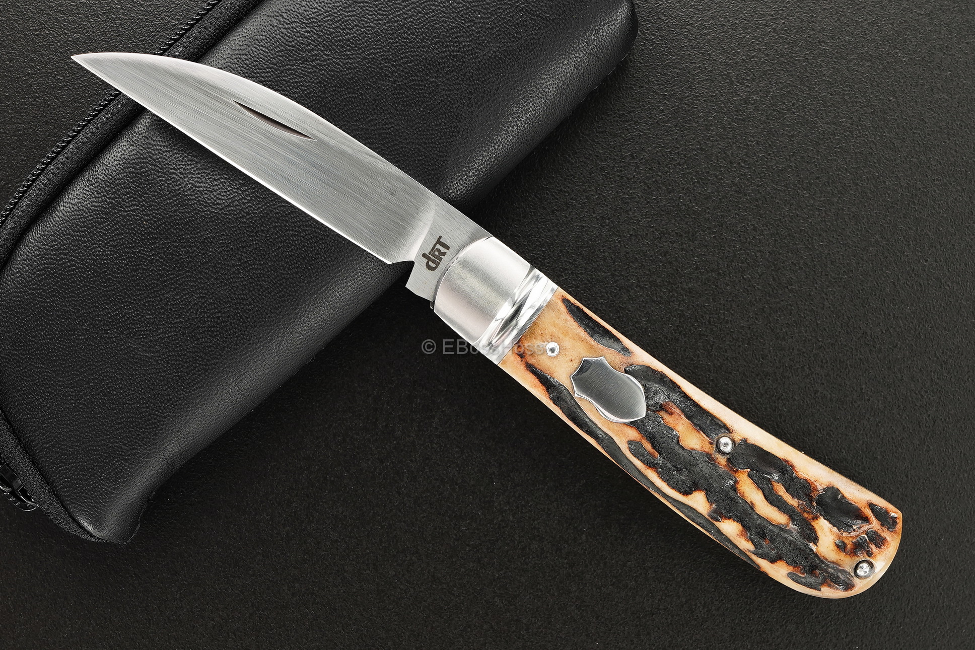  Dr T Knives / David Taber Custom Bolstered Swayback Jack Knife