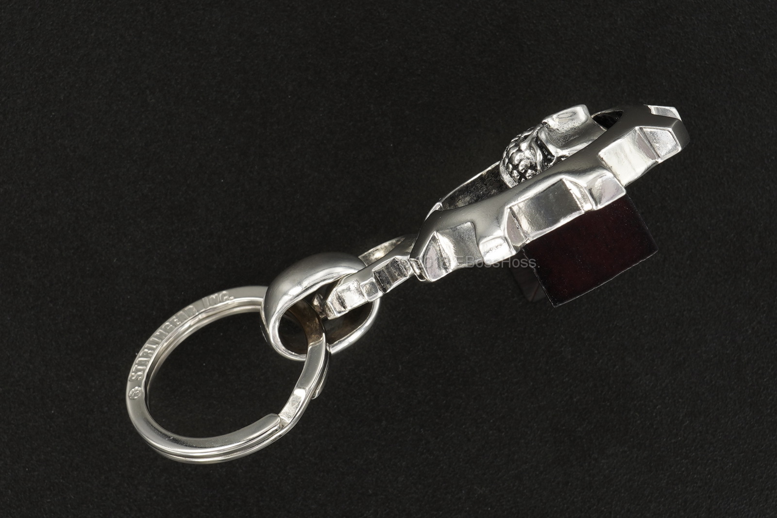  Starlingear Custom Sterling-Silver Slickster-Gear Keeper Key Chain