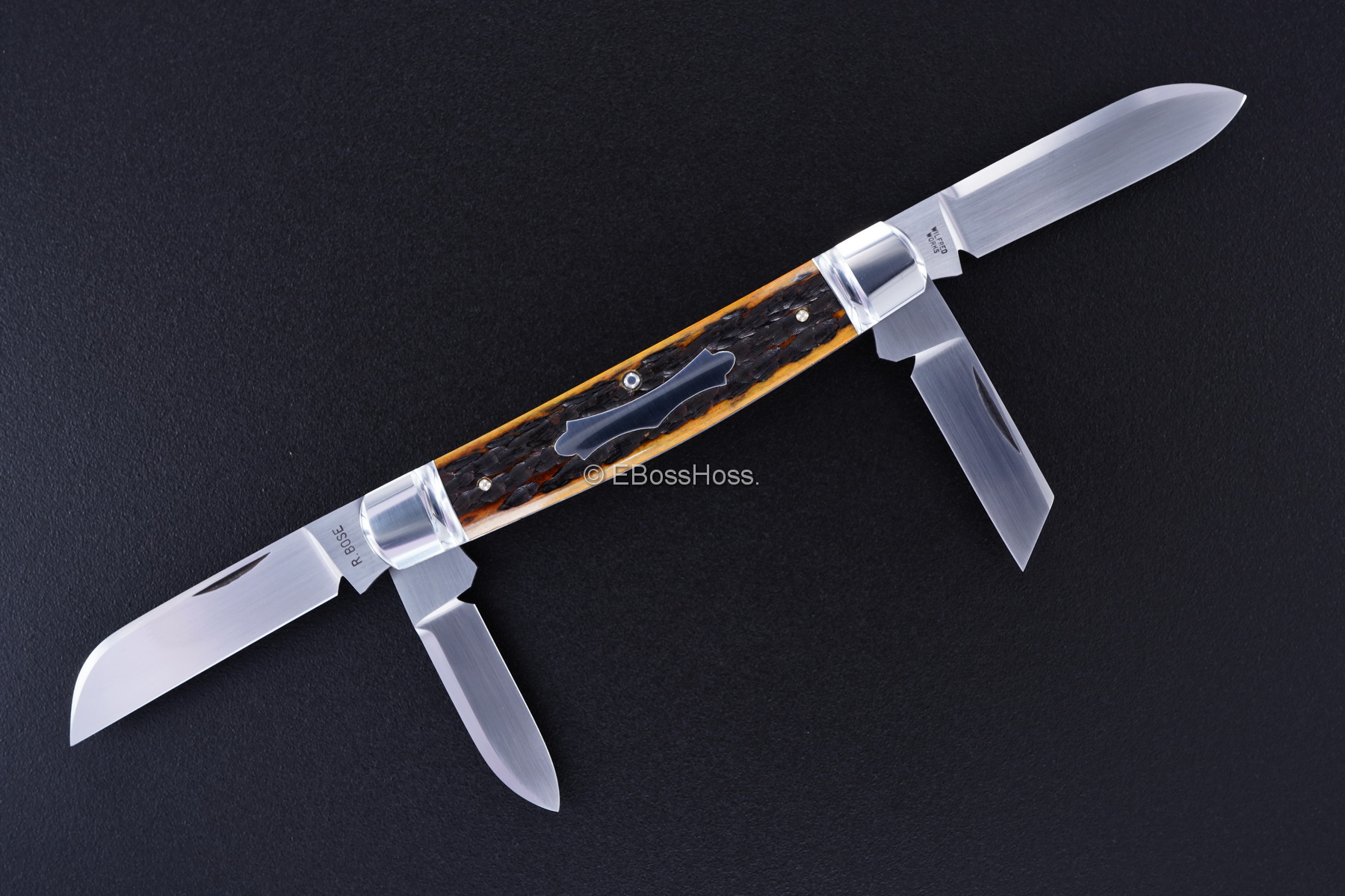 Reese Bose Custom 4-Blade Congress Slip Joint