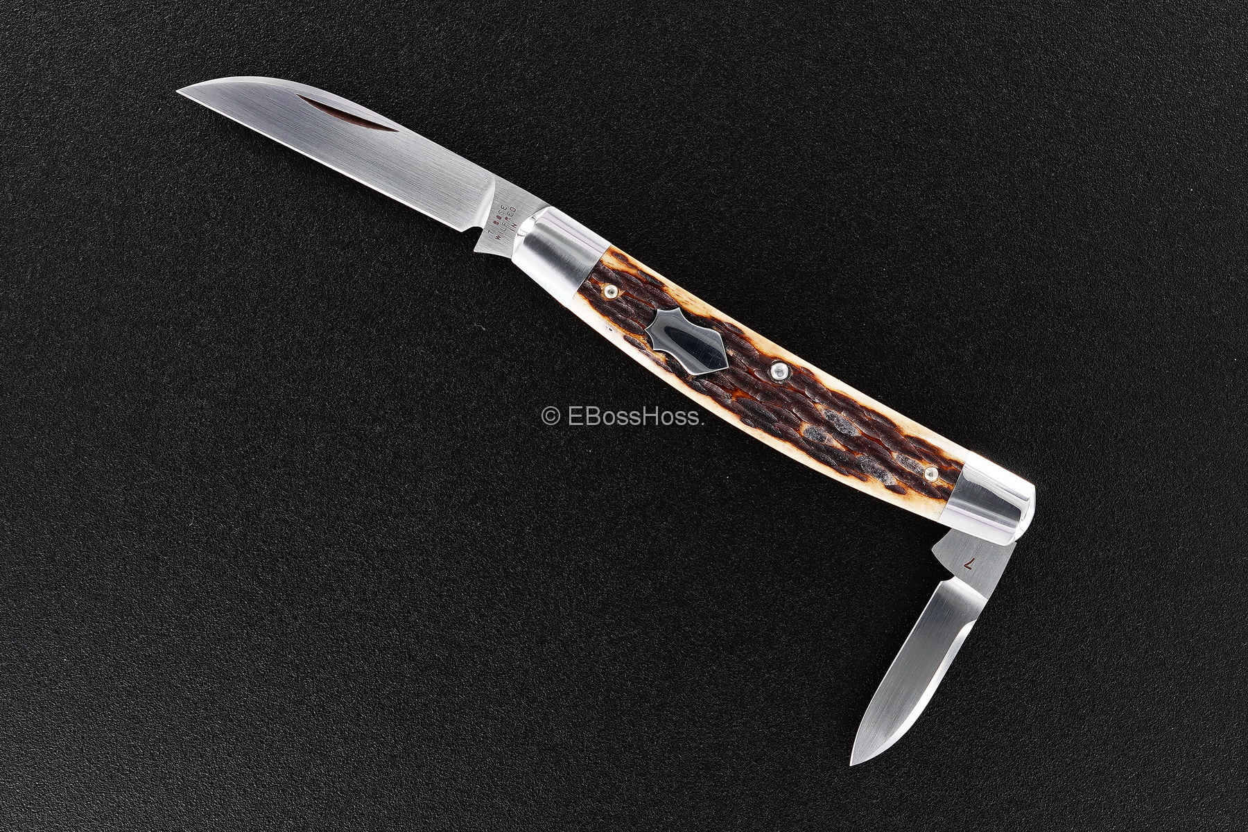 Tony Bose Custom 3 9/16-inch Half Congress Slip Joint Knife