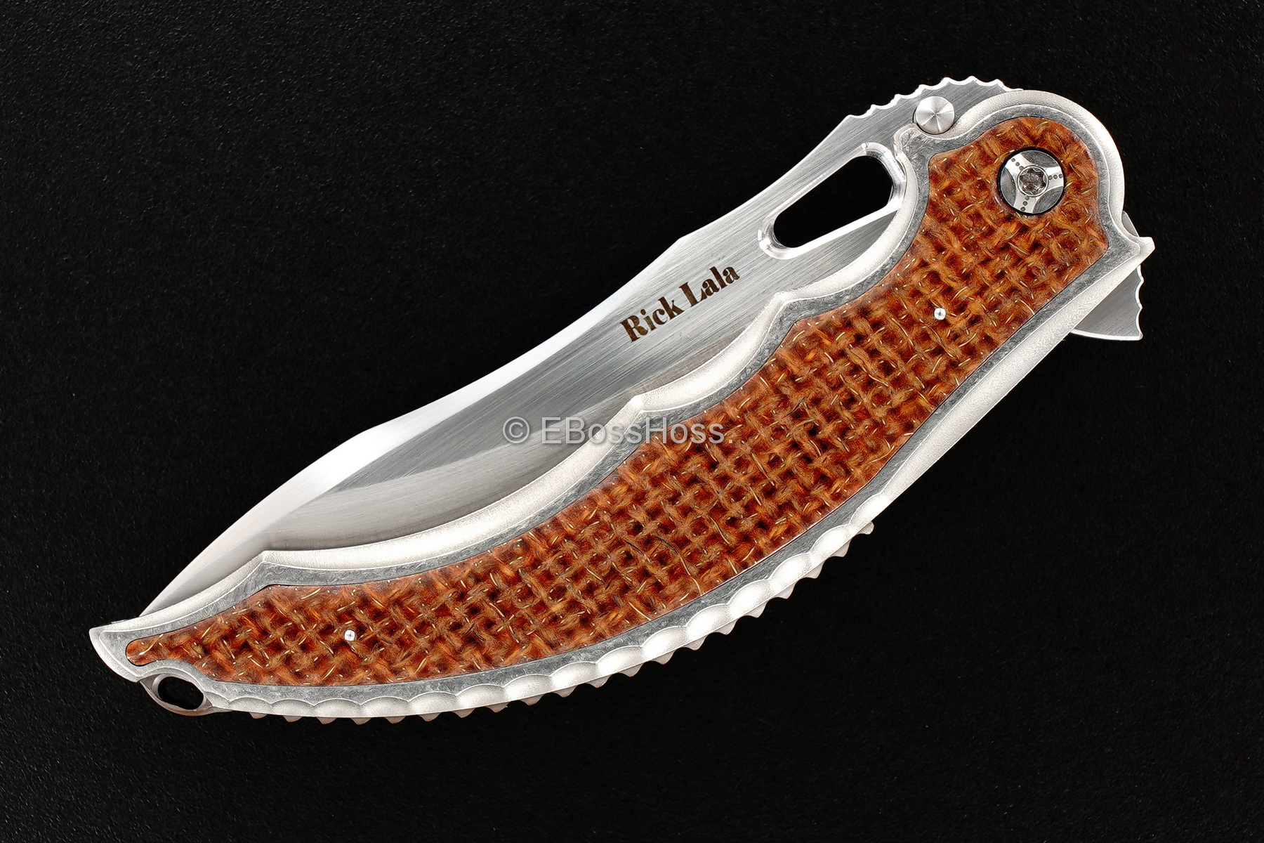 Rick Lala (Korth Cutlery) Custom Reptilian Flipper