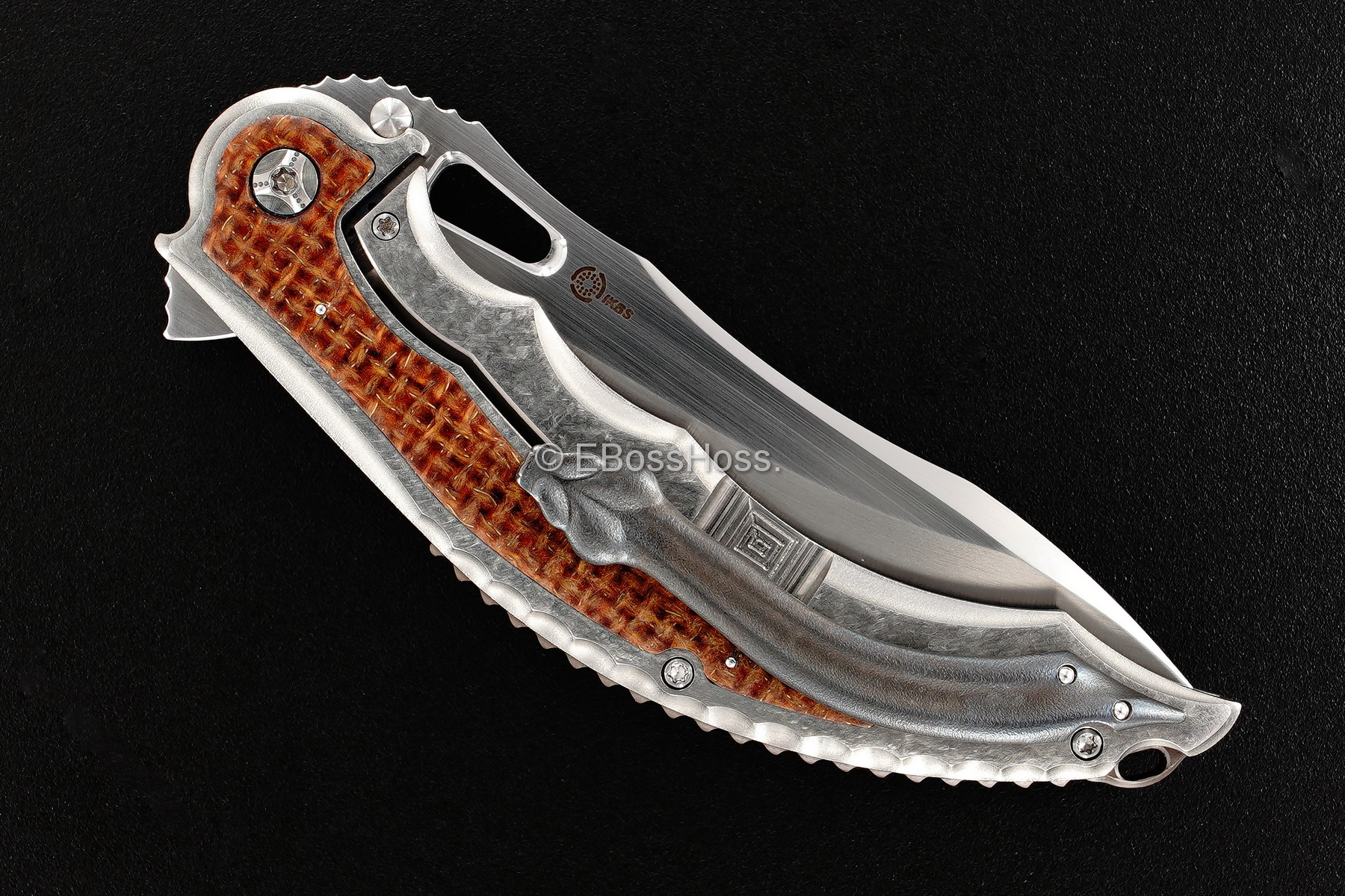 Rick Lala (Korth Cutlery) Custom Reptilian Flipper