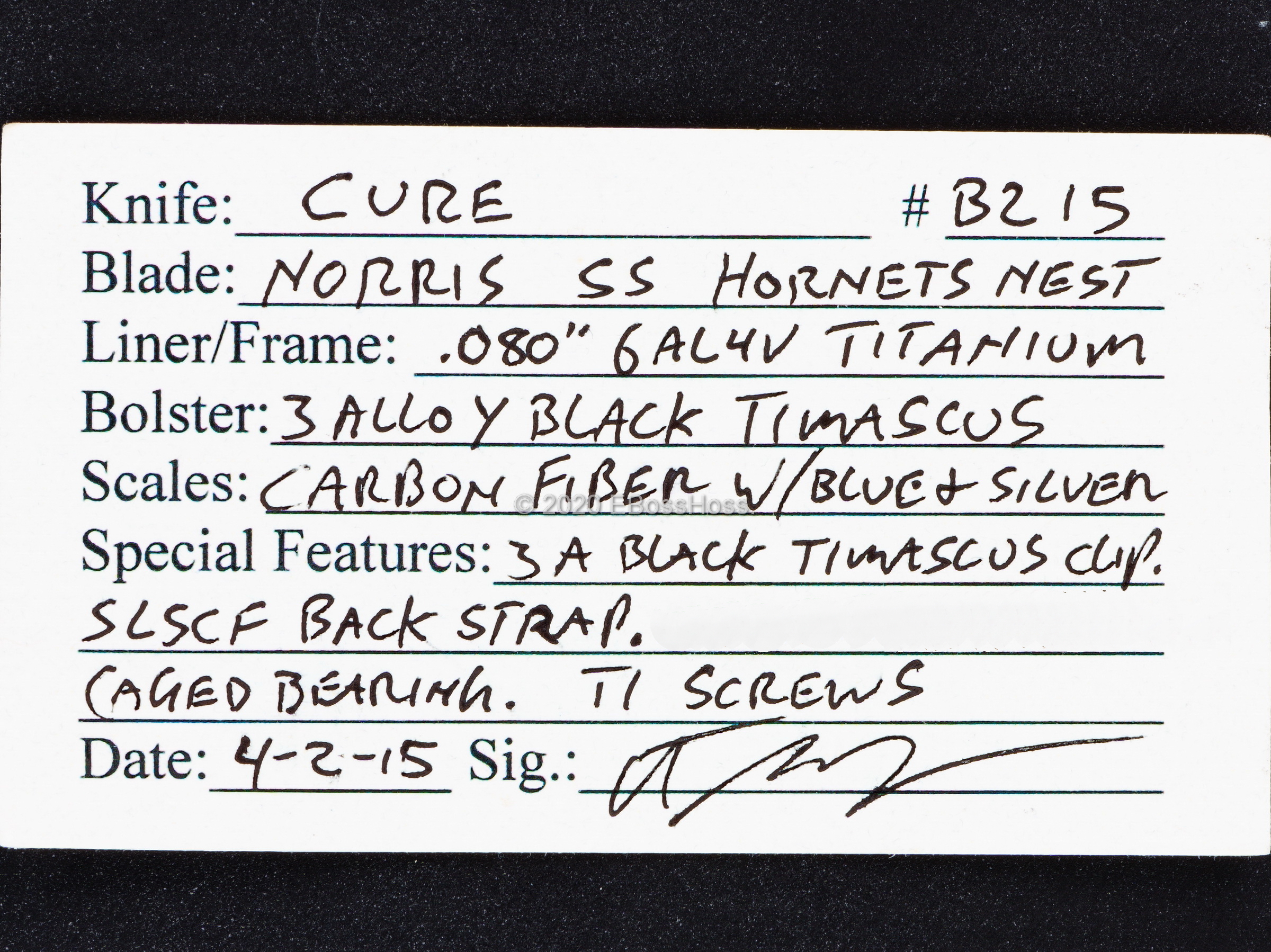 Peter Carey Custom Deluxe Cure Flipper