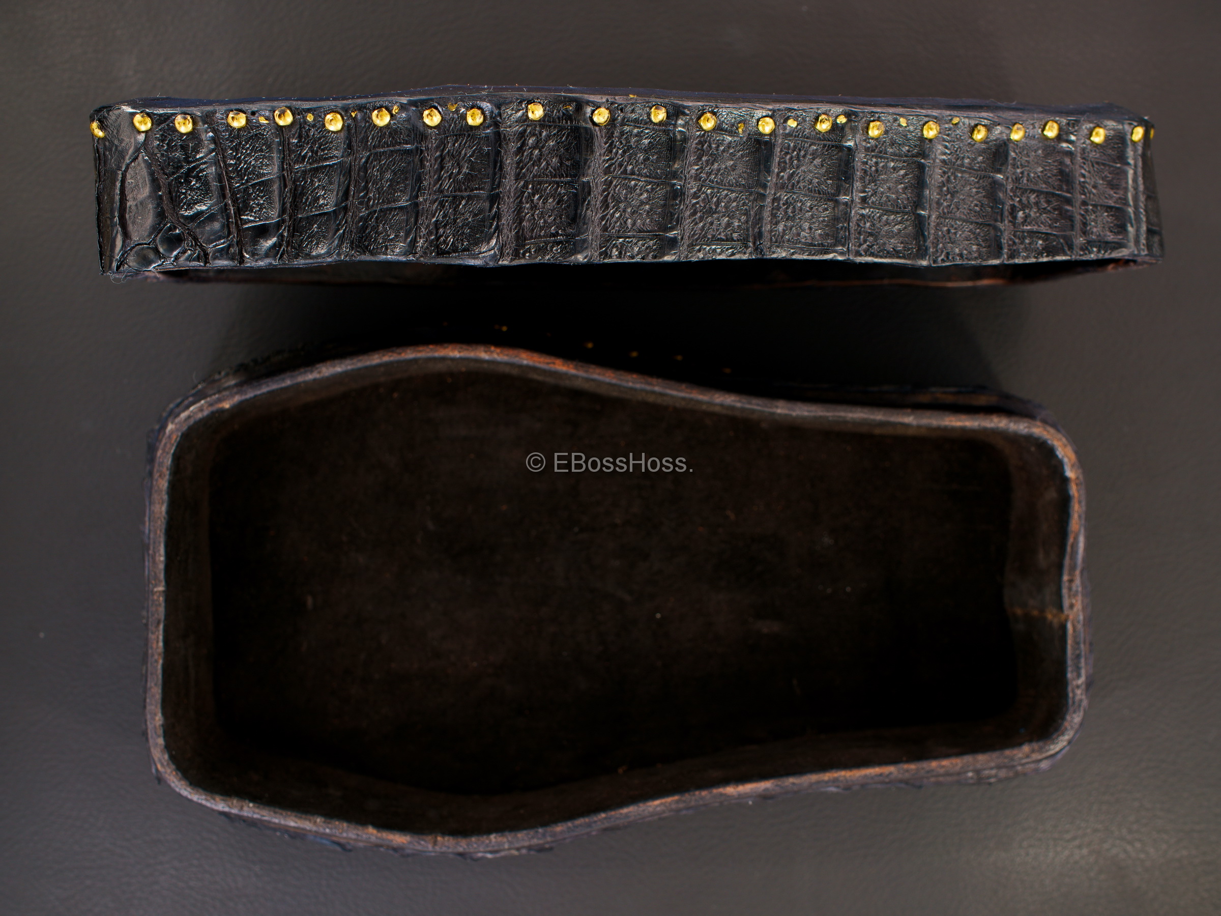 Starlingear Hand-made Alligator Coffin Box by Greg Everett