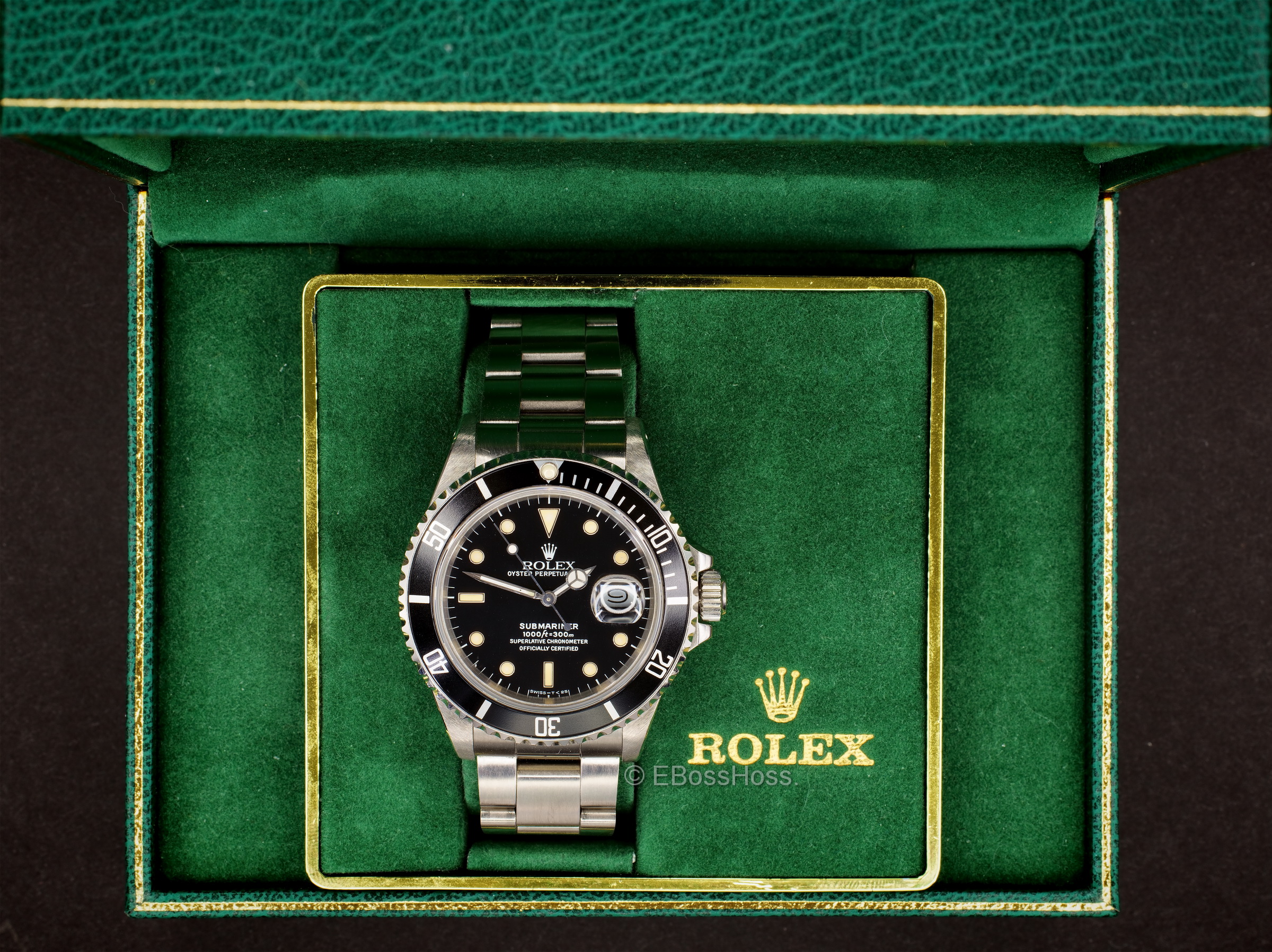 Rolex Vintage 1987 Submariner Date 168000 Transitional Watch