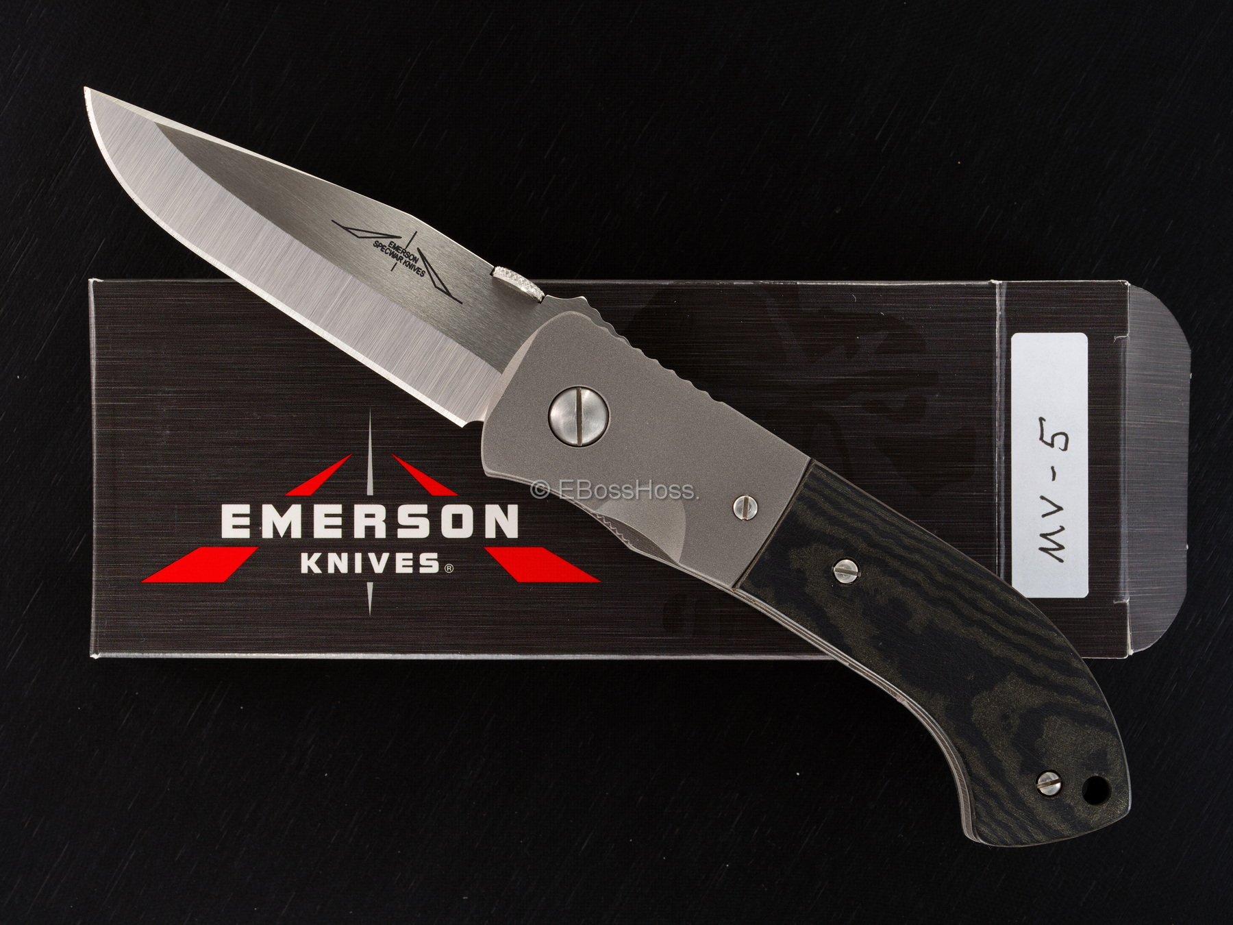 Ernie Emerson Custom MV-5 (aka Viper 5) in Black Richlite
