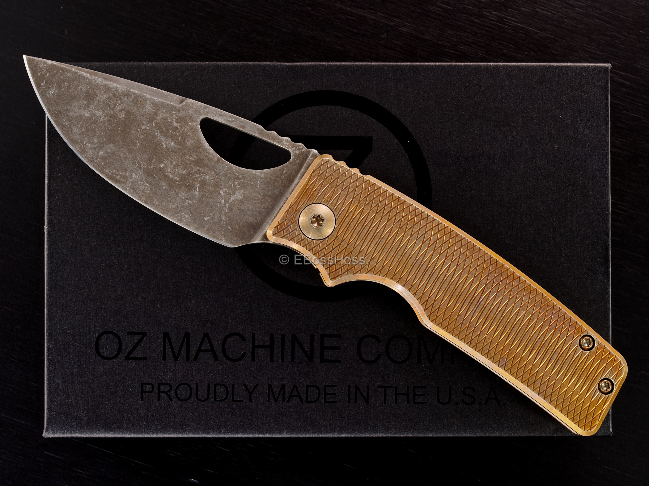Oz Machine Company Roosevelt Framelock Folder