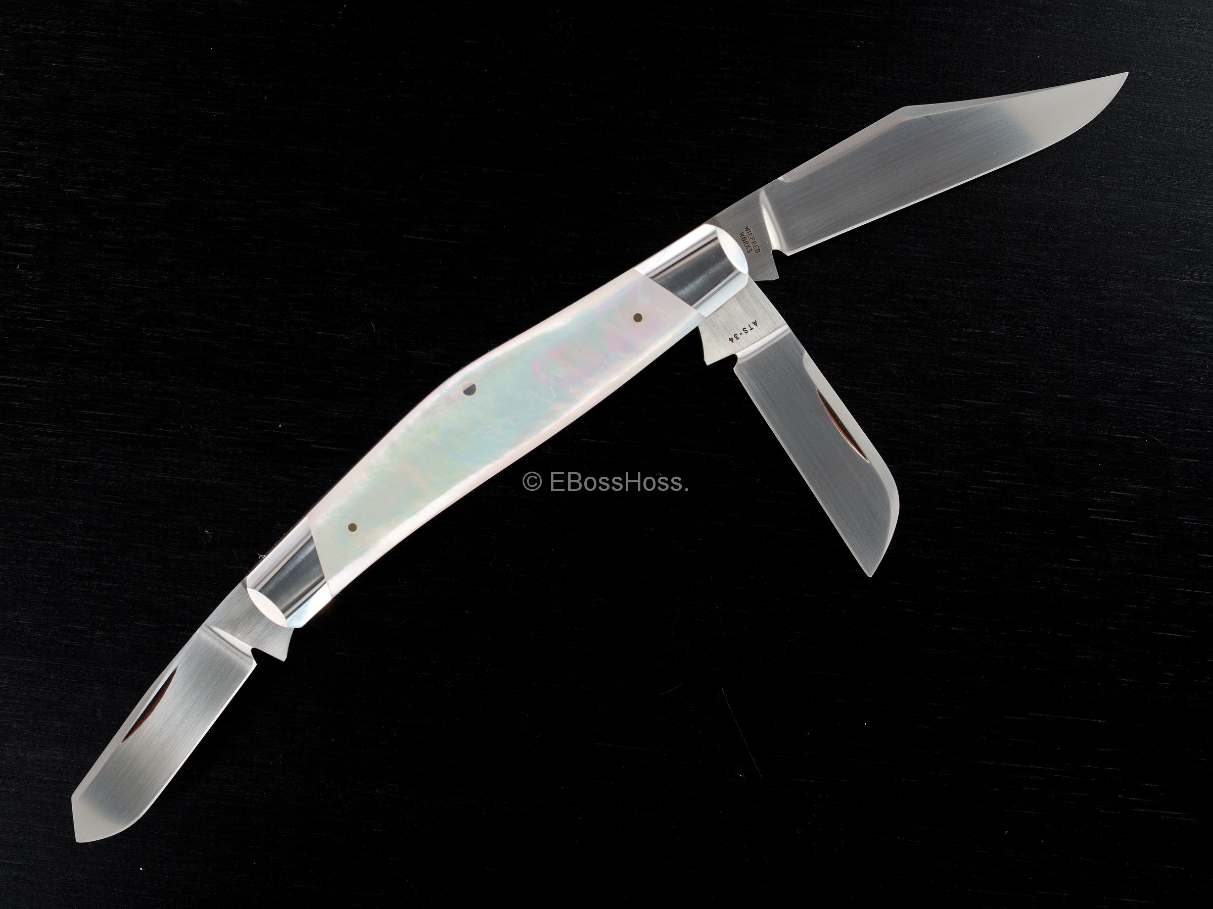 Reese Bose Custom 4-inch Slant-bolster Stockman Slip Joint