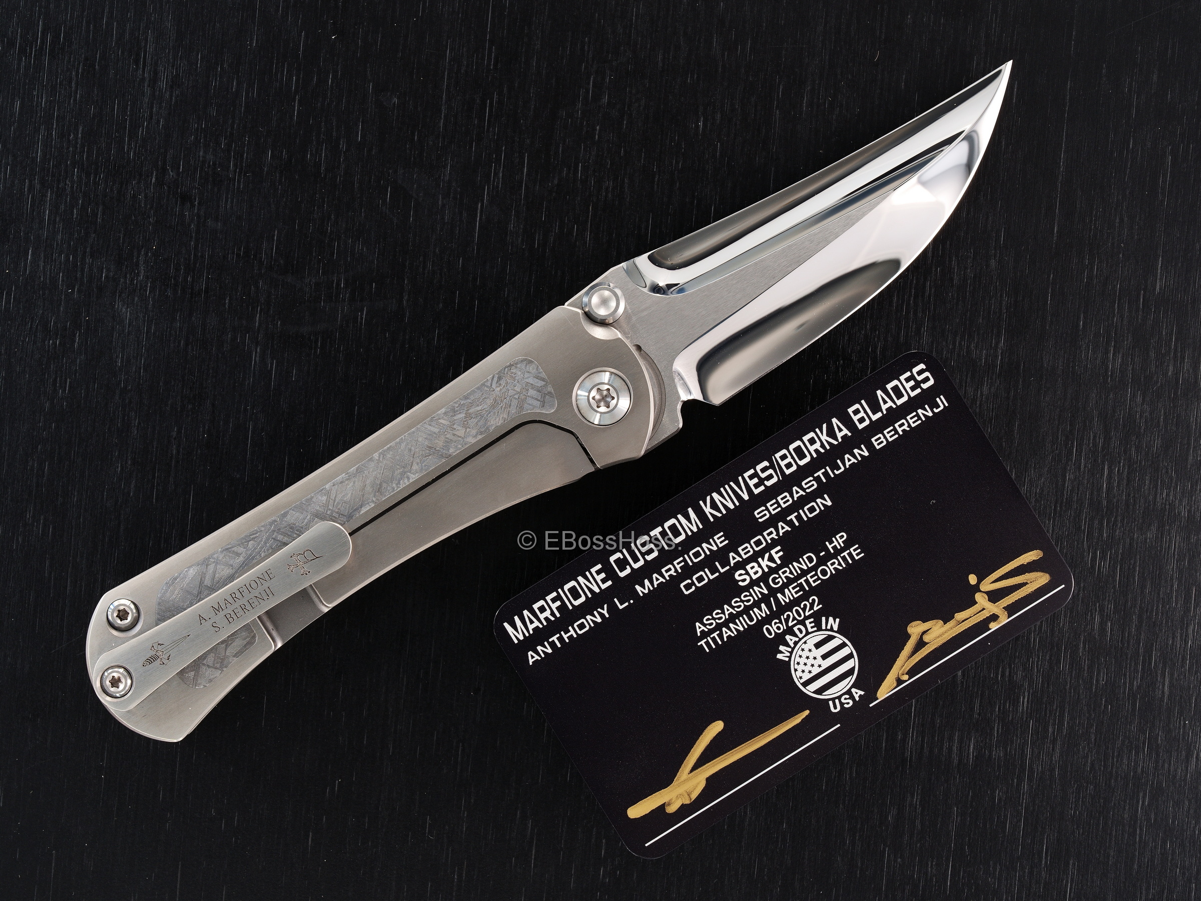 Marfione Custom Knives / Borka Blades Meteorite SBKF Collaboration