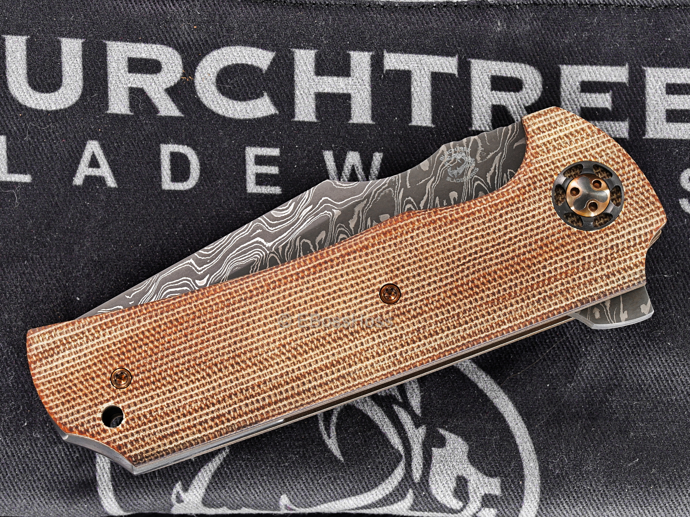 Burchtree Bladeworks Custom Deluxe No Name Flipper by Michael Burch
