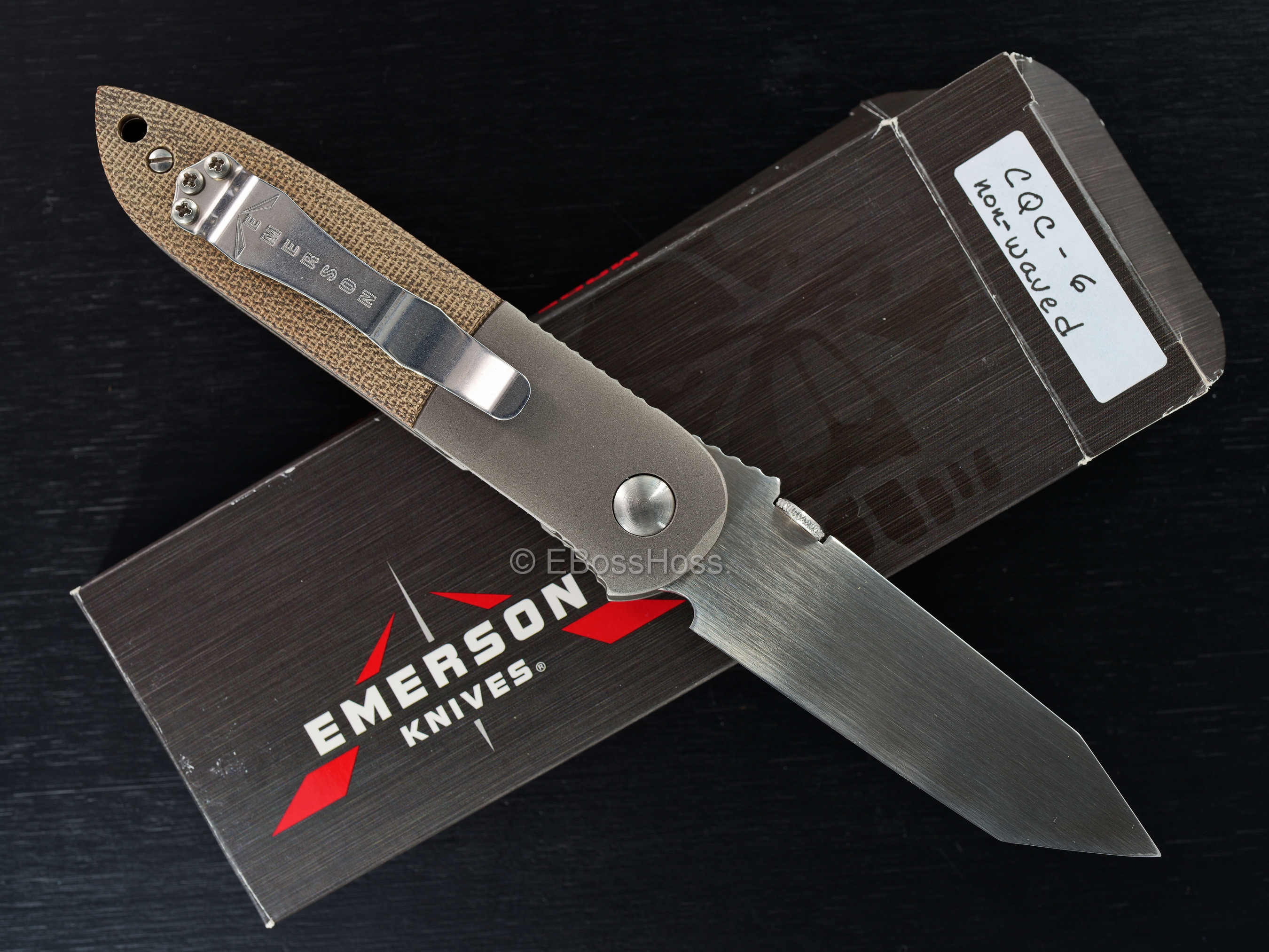 Ernie Emerson Custom CQC-6 Non-Waved