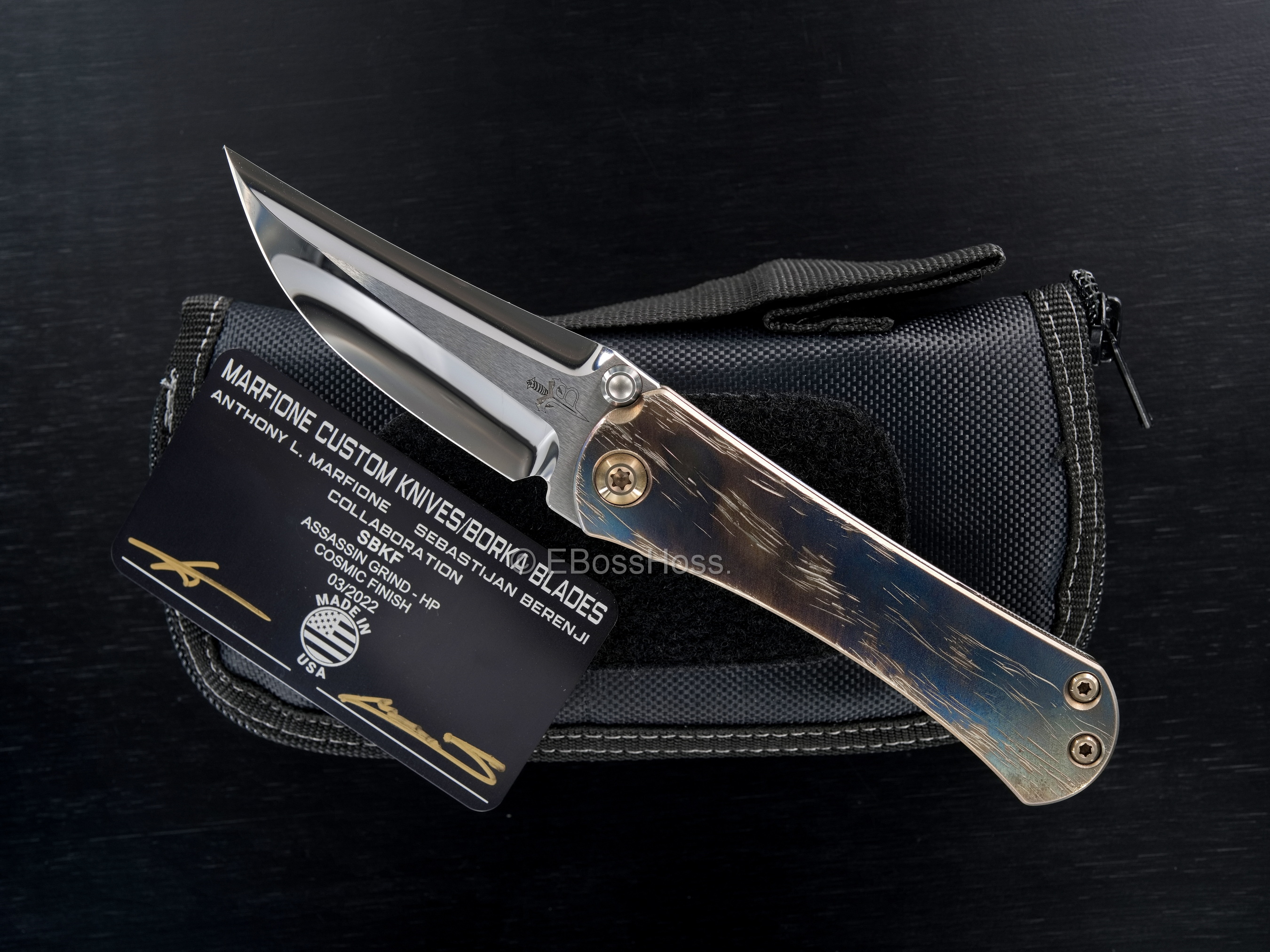 Marfione Custom Knives - Borka Blades Custom SBKF Assassin Collaboration