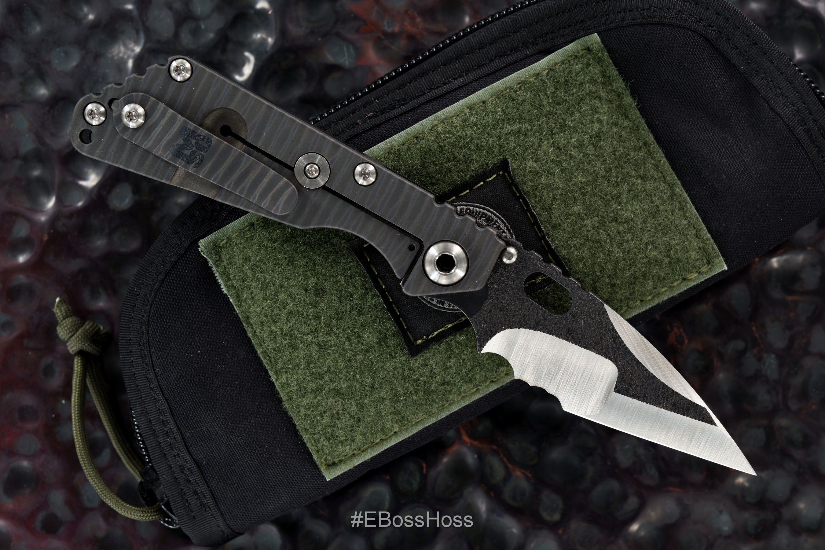 Mick Stider Custom Tire-Tread Nightmare Wharncliffe SnG with Triscula Grind