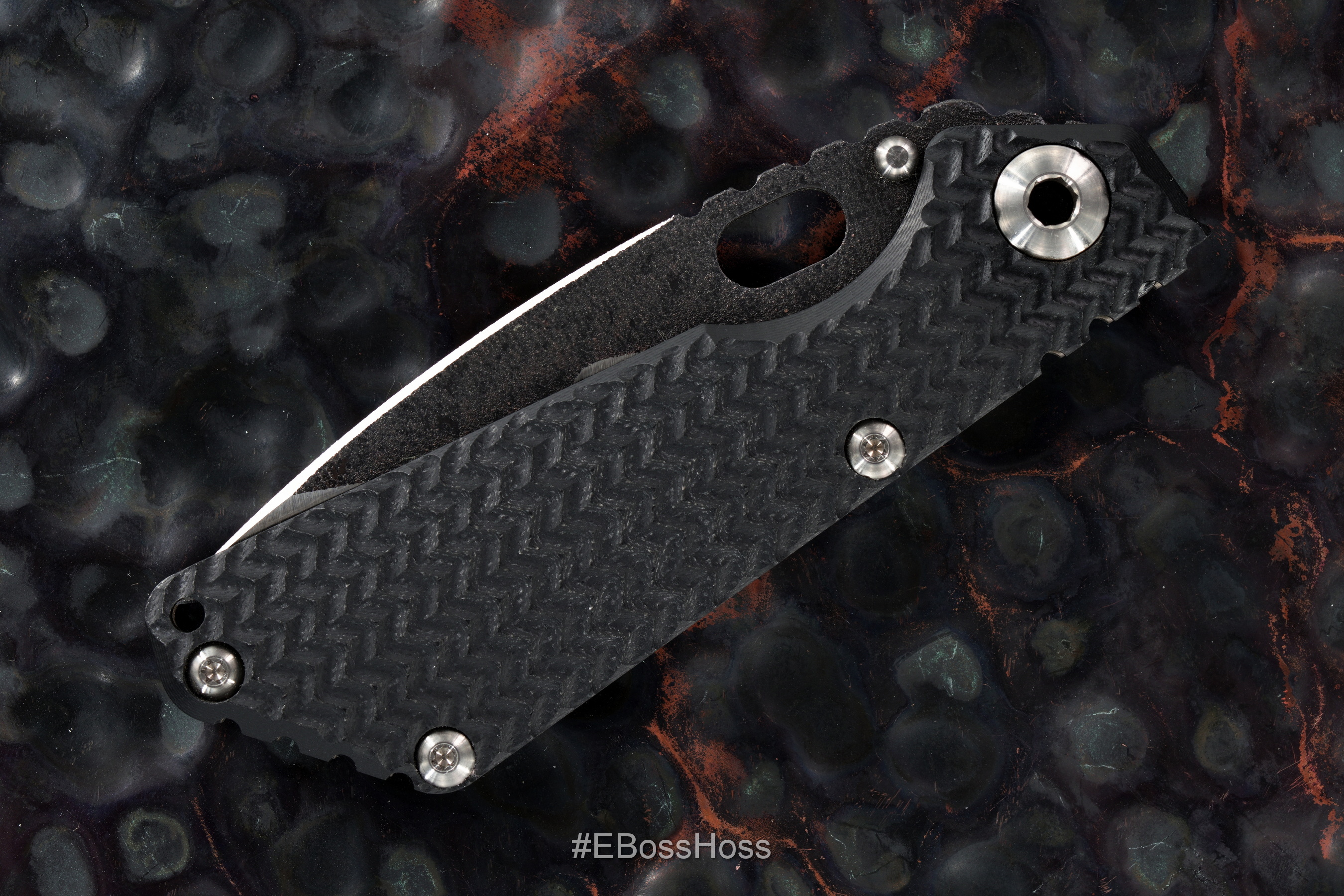 Mick Stider Custom Tire-Tread Nightmare Wharncliffe SnG with Triscula Grind