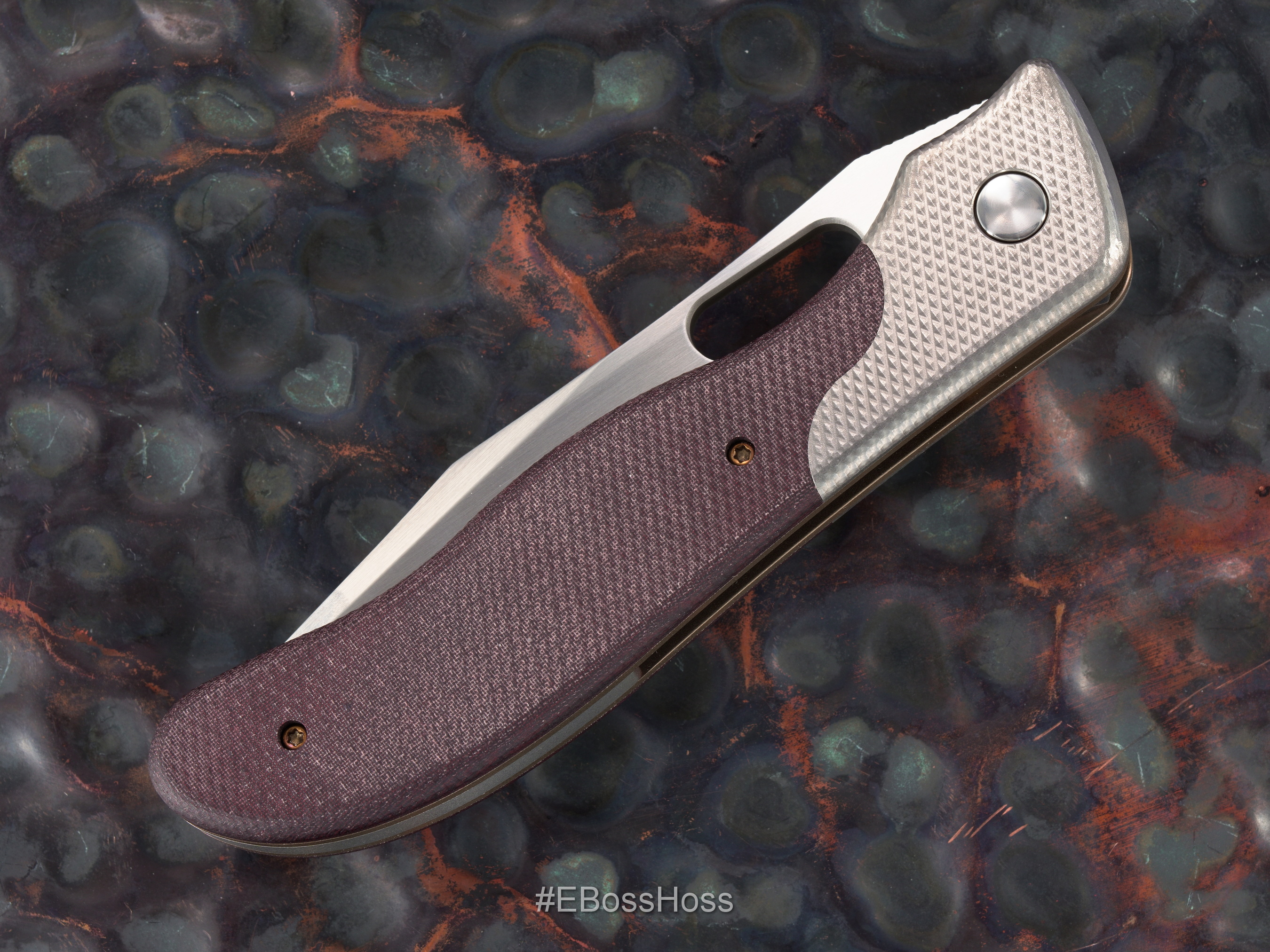 Gerry McGinnis Custom Bolstered Deluxe Notorious Clip Point