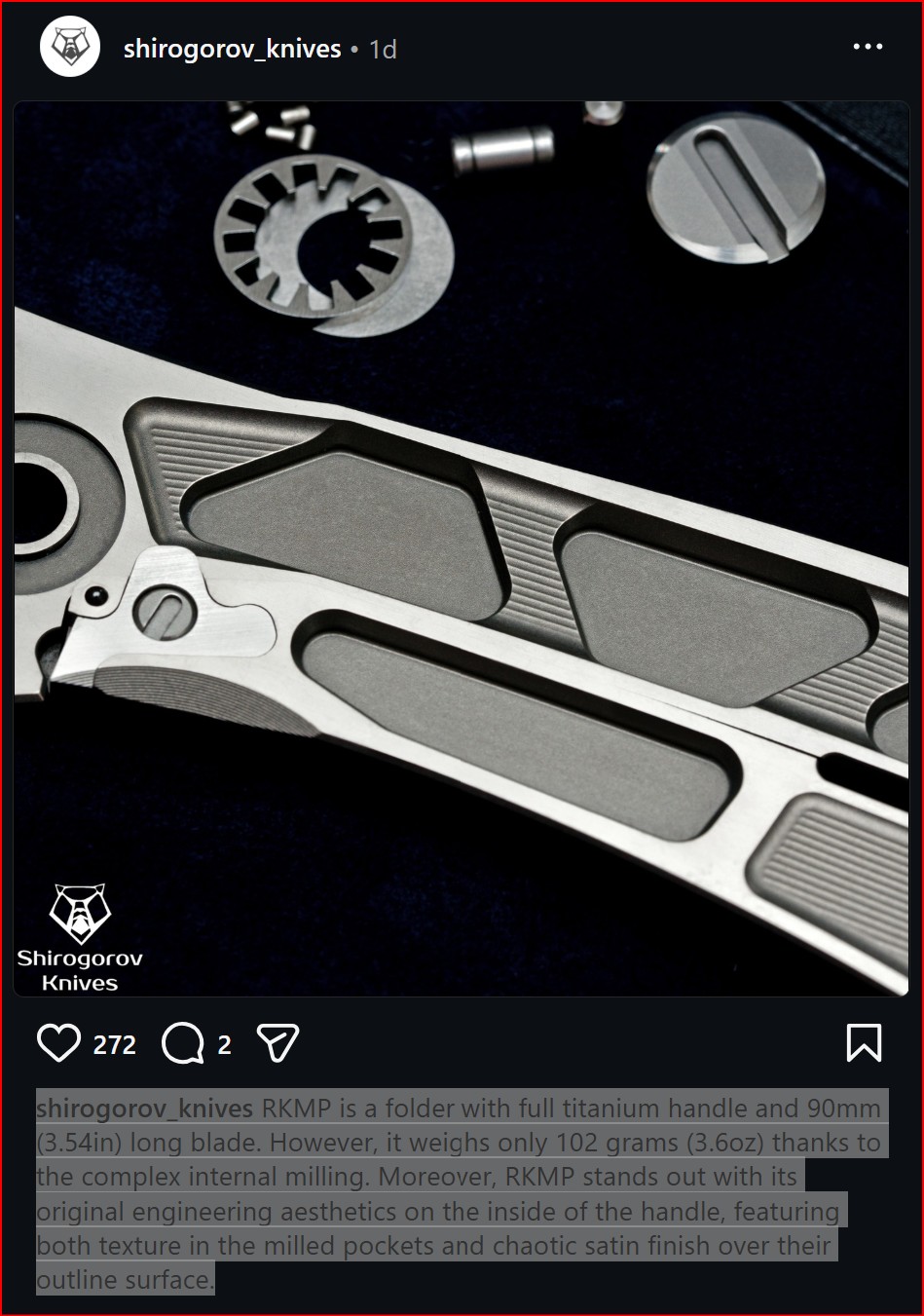 Sergey Shirogorov - Charles Marlowe Limited Edition Collaboration RKMP Flipper