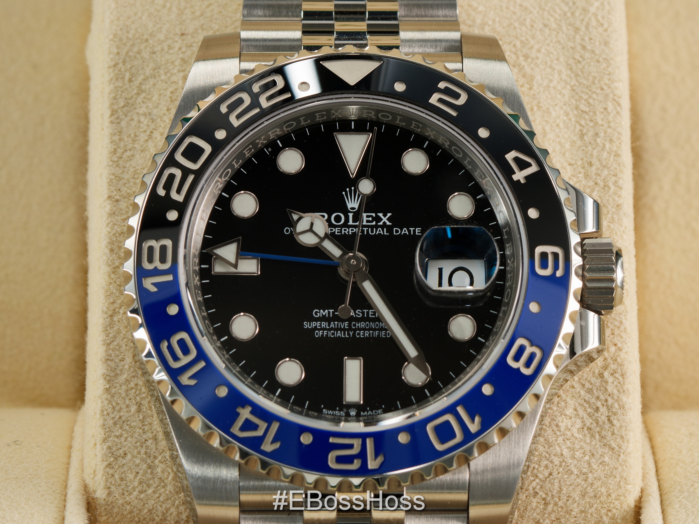 Rolex GMT Master II Batman Jubilee - 126710BLNR - Mint Condition