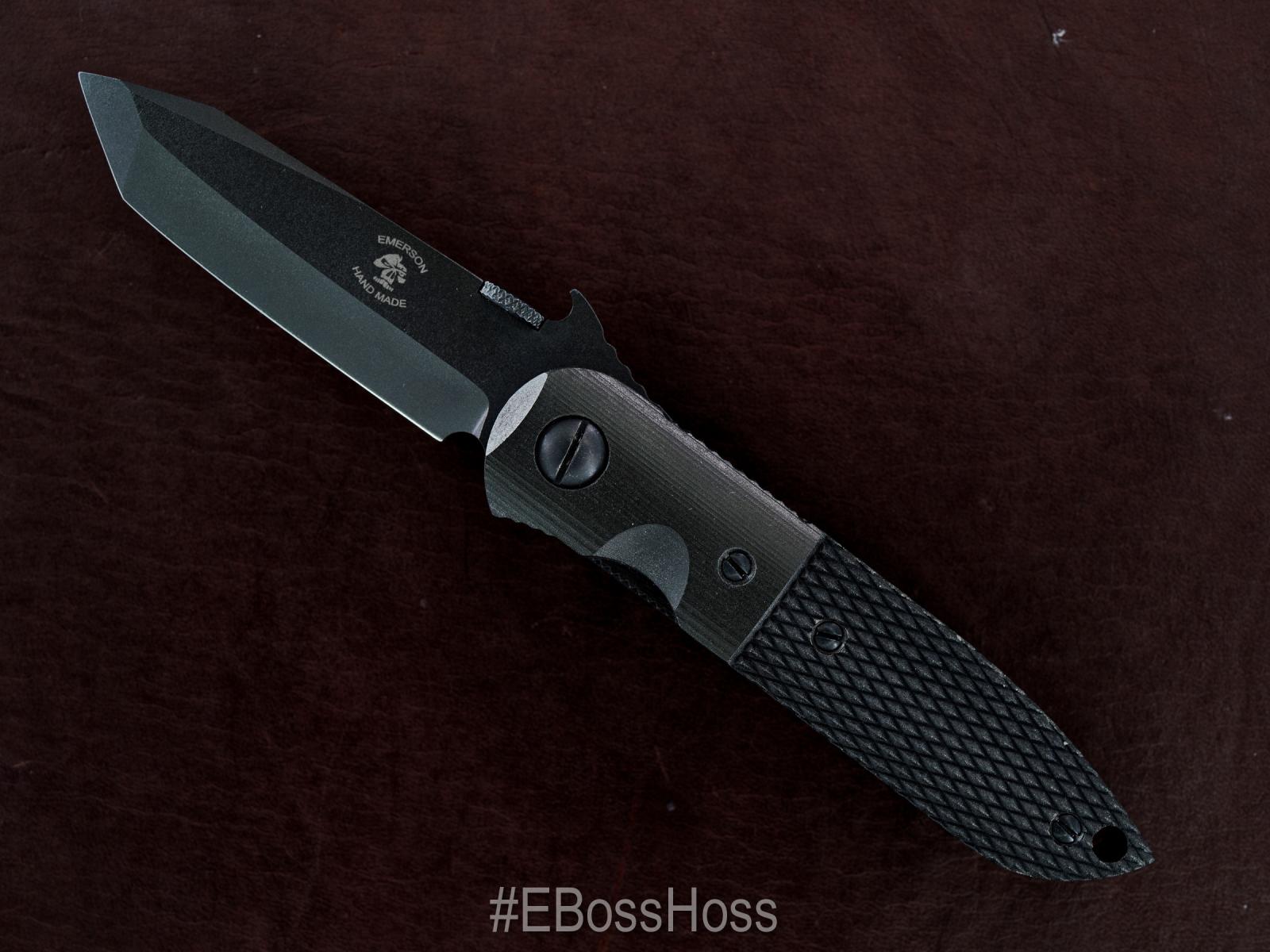 Ernie Emerson Custom Black CQC-5 Waved