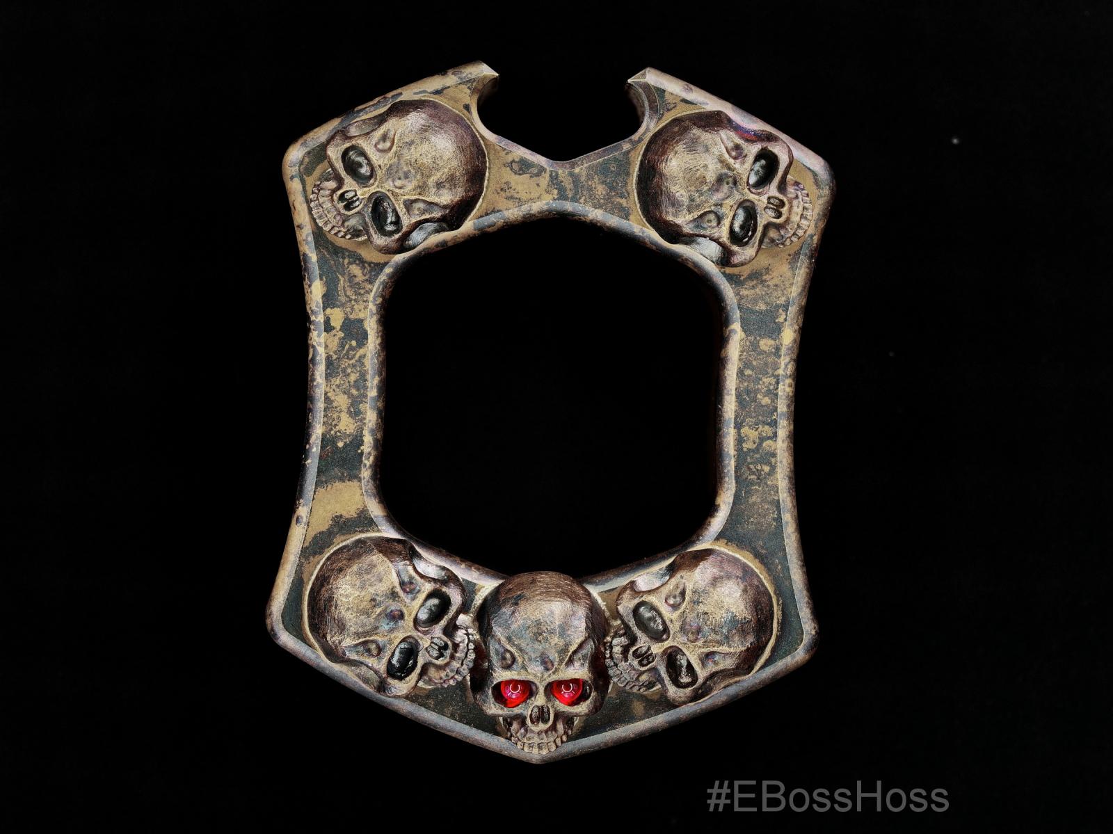 Derrick Obatake Custom ONE Vigilant Warrior Skulls Sledge Ring - Bottle Opener