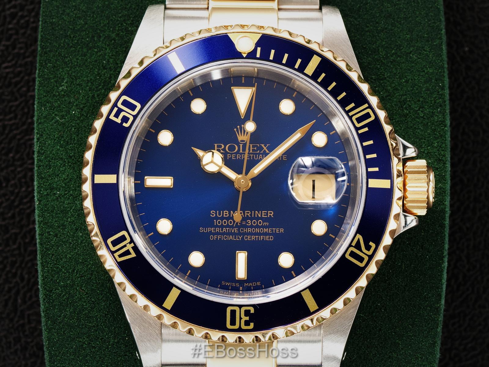 ROLEX Two-Tone Submariner Date 16613 w/ 2-Year Rolex Warranty