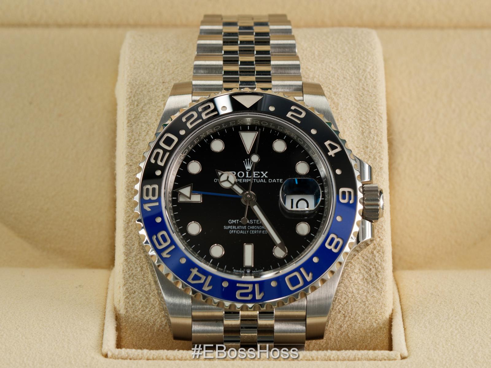 Rolex GMT Master II Batman Jubilee - 126710BLNR - Mint Condition